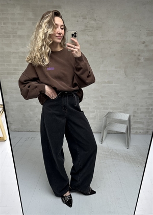 Plizzy sweat Chestnut American Vintage 